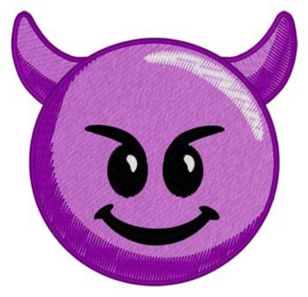 Picture of Devil Emoji Machine Embroidery Design