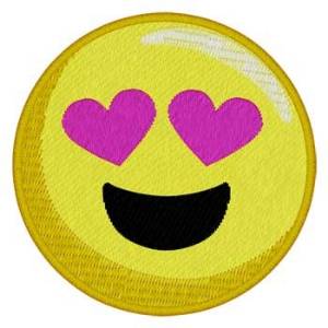 Picture of Love Emoji Machine Embroidery Design