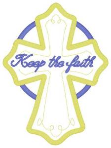 Picture of Keep The Faith Applique Machine Embroidery Design