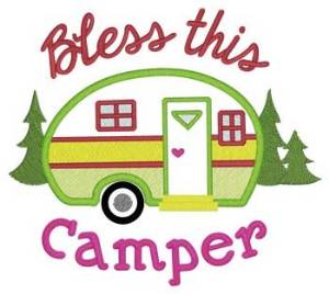 Picture of Bless This Camper Machine Embroidery Design