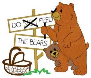 Picture of Feed The Bears Machine Embroidery Design