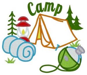 Picture of Camping Gear Machine Embroidery Design