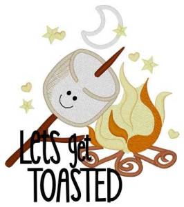 Picture of Lets Get Toasted Machine Embroidery Design