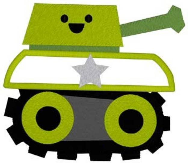 Picture of Tank Applique Machine Embroidery Design