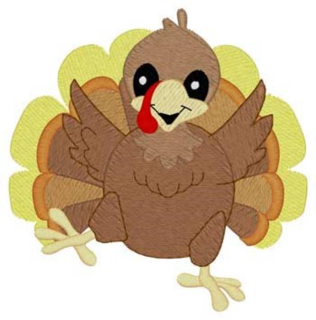 Picture of Dancing Turkey Machine Embroidery Design