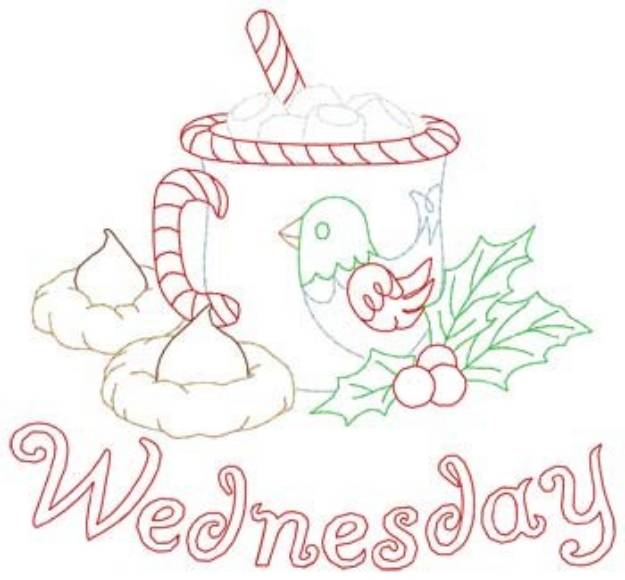 Picture of Wednesday Cocoa Machine Embroidery Design