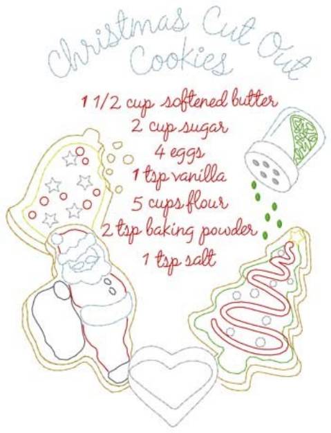 Picture of Cut Out Cookies Machine Embroidery Design