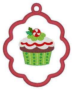 Picture of Christmas Cupcake Machine Embroidery Design