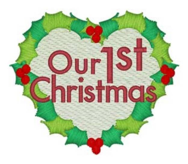 Picture of Our 1st Christmas Machine Embroidery Design