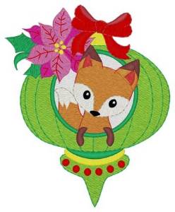 Picture of Fox In Ornament Machine Embroidery Design