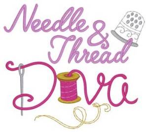 Picture of Needle & Thread Diva Machine Embroidery Design
