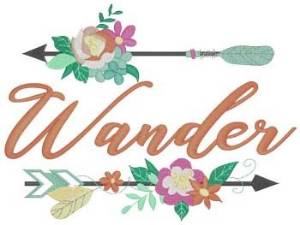 Picture of Wander Machine Embroidery Design