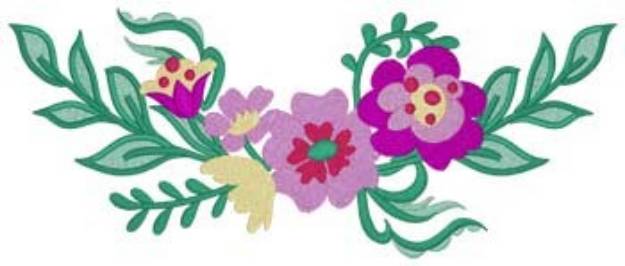 Picture of Floral Blooms Machine Embroidery Design
