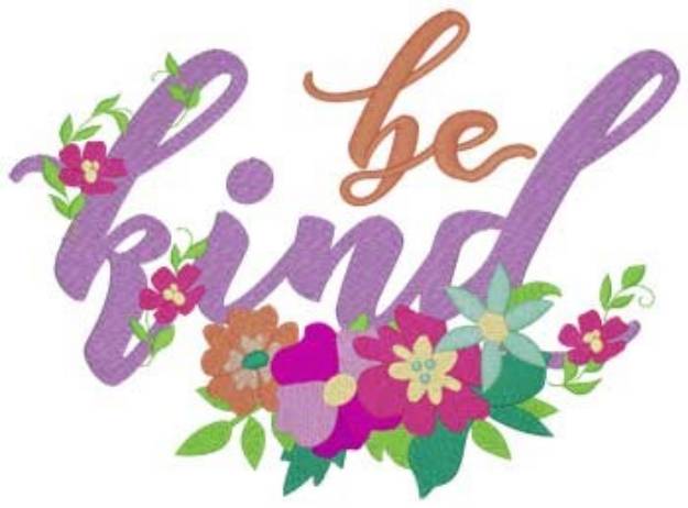 Picture of Be Kind Machine Embroidery Design
