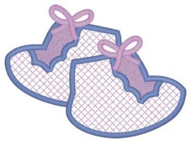Picture of Booties Lace Machine Embroidery Design