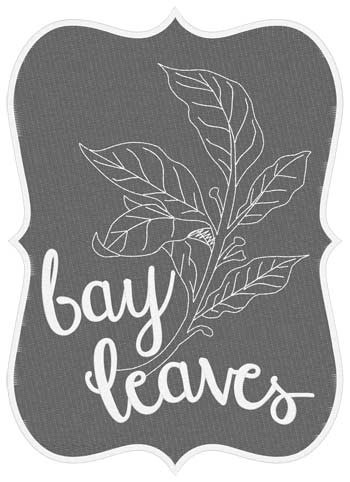 Bay Leaves Machine Embroidery Design