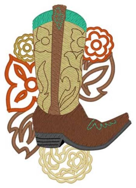 Picture of Boot Machine Embroidery Design