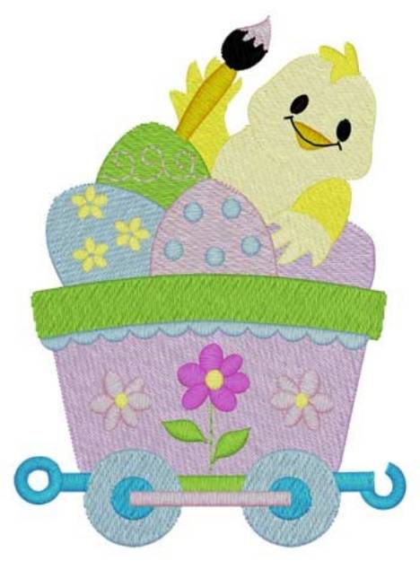 Picture of Chick  Eggs Car Machine Embroidery Design