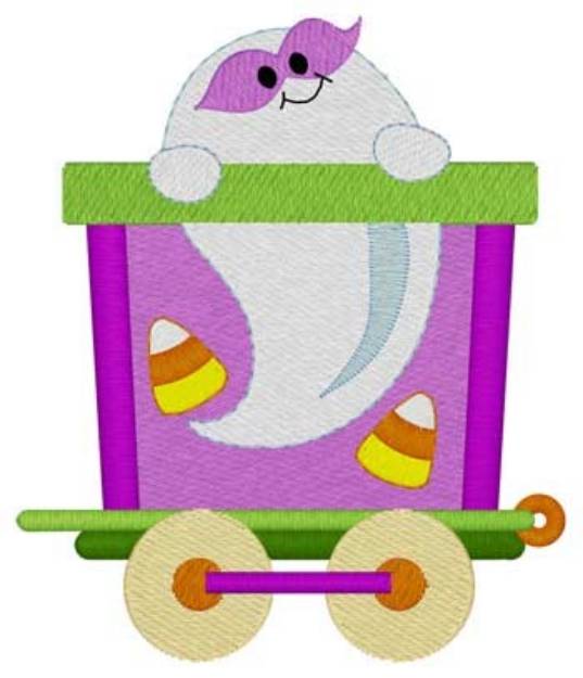 Picture of Halloween Ghost Train Machine Embroidery Design