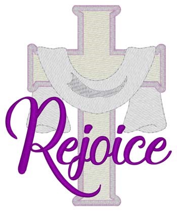 Rejoice Machine Embroidery Design