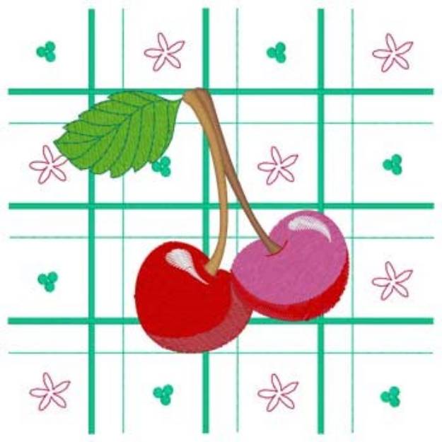 Picture of Cherry Machine Embroidery Design