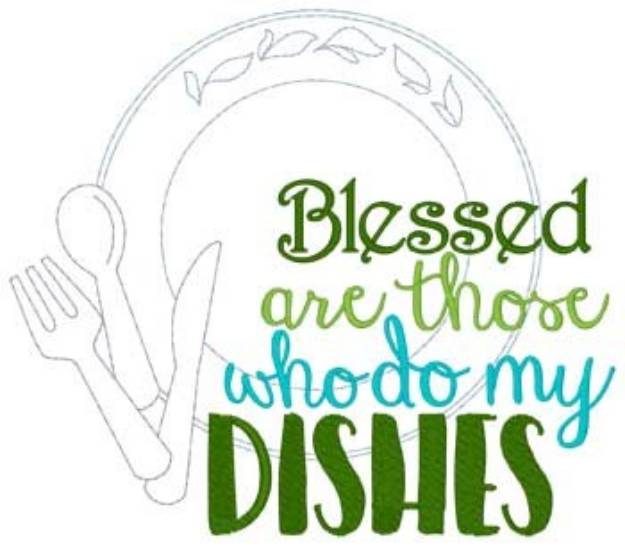 Picture of Blessed Are Those Machine Embroidery Design