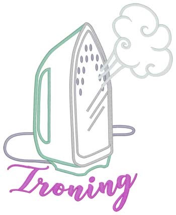 Ironing Machine Embroidery Design