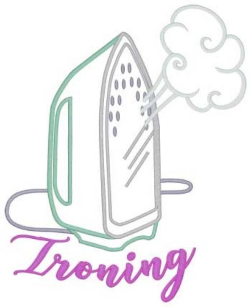 Picture of Ironing Machine Embroidery Design