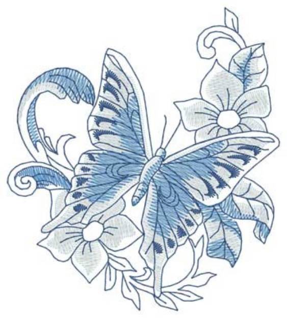 Picture of Swallowtail Butterfly Machine Embroidery Design