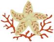 Picture of Starfish  Coral Machine Embroidery Design