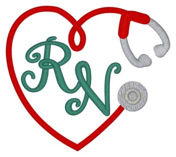 Rn Nurse Machine Embroidery Design