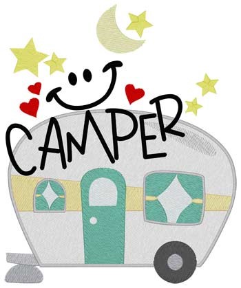 Camper Machine Embroidery Design