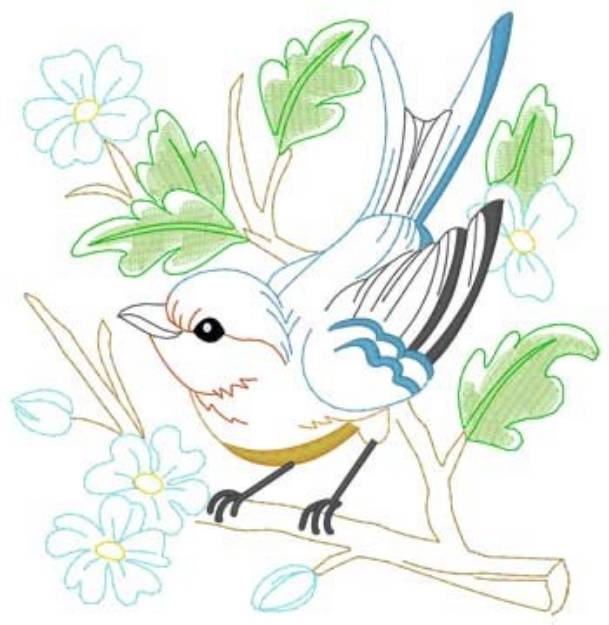 Picture of Barn Swallow Machine Embroidery Design