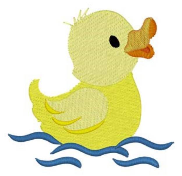 Picture of Duck On Water Machine Embroidery Design