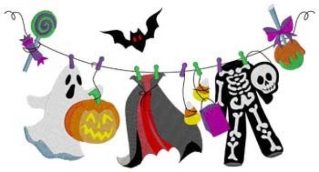 Picture of Halloween Costumes Machine Embroidery Design