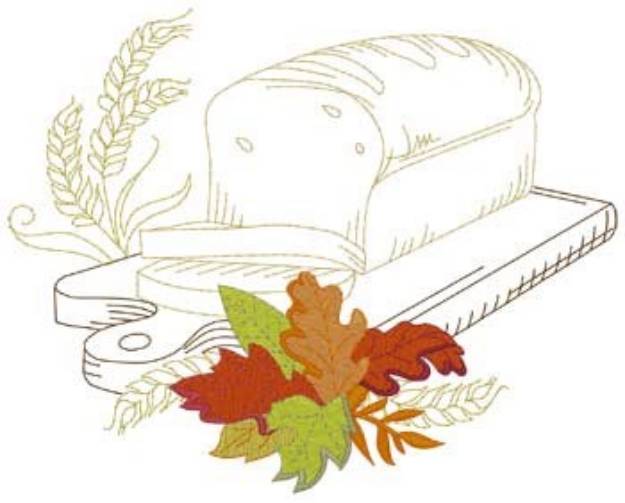 Picture of Fall Bread Machine Embroidery Design