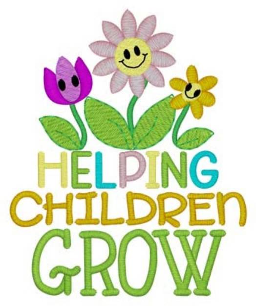 Picture of Helping Children Grow Machine Embroidery Design