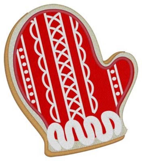 Picture of Mitten Cookie Machine Embroidery Design