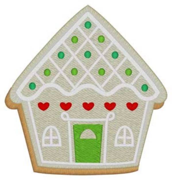 Picture of Gingerbread House Cookie Machine Embroidery Design