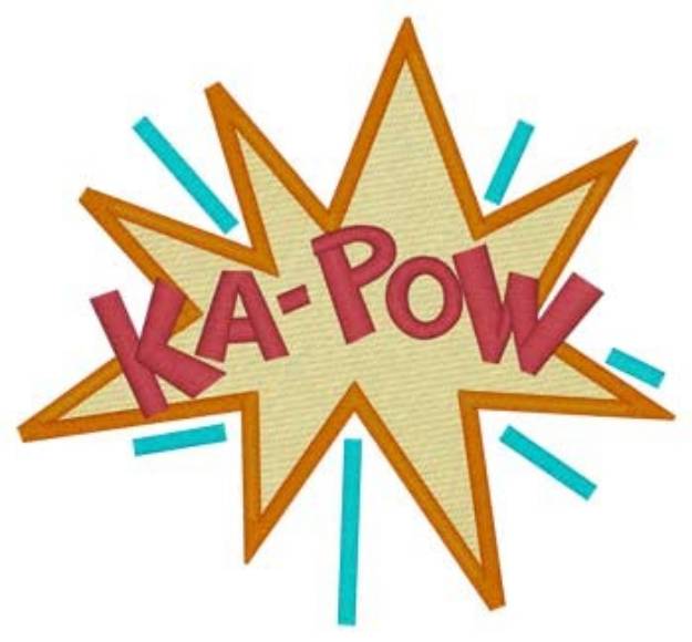 Picture of Ka-pow! Machine Embroidery Design