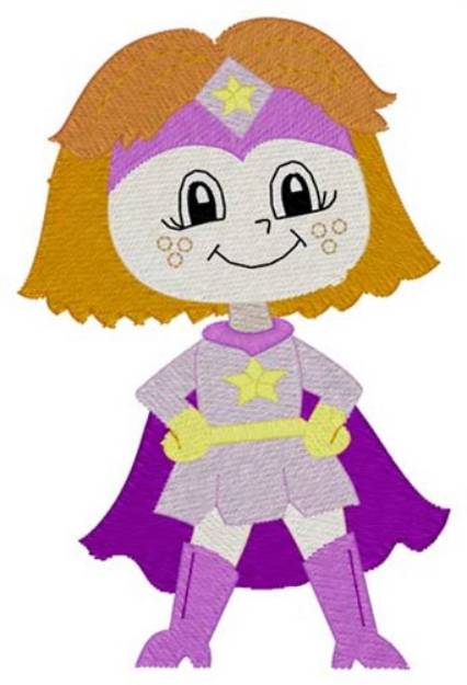 Picture of Superhero Girl Machine Embroidery Design