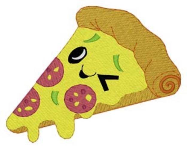 Picture of Funny Pizza Machine Embroidery Design