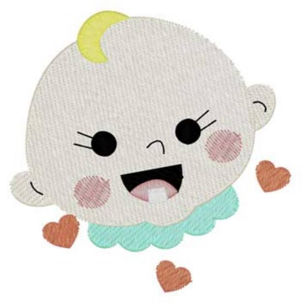 Picture of Smiling Baby Machine Embroidery Design