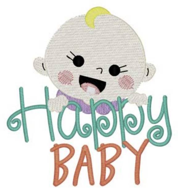 Picture of Happy Baby Machine Embroidery Design