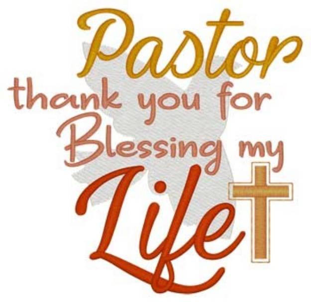 Picture of Thank You Pastor Machine Embroidery Design