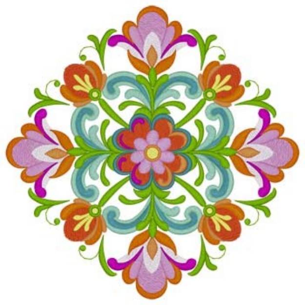 Picture of Rosemaling Pattern Machine Embroidery Design