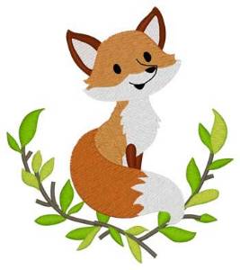Picture of Woodland Fox Machine Embroidery Design
