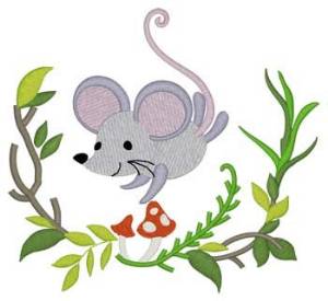 Picture of Woodland Mouse Machine Embroidery Design