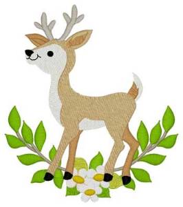Picture of Woodland Buck Machine Embroidery Design