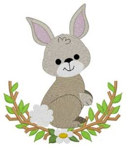 Picture of Woodland Bunny Machine Embroidery Design